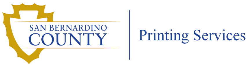 San Bernardino County, Printing Services Logo